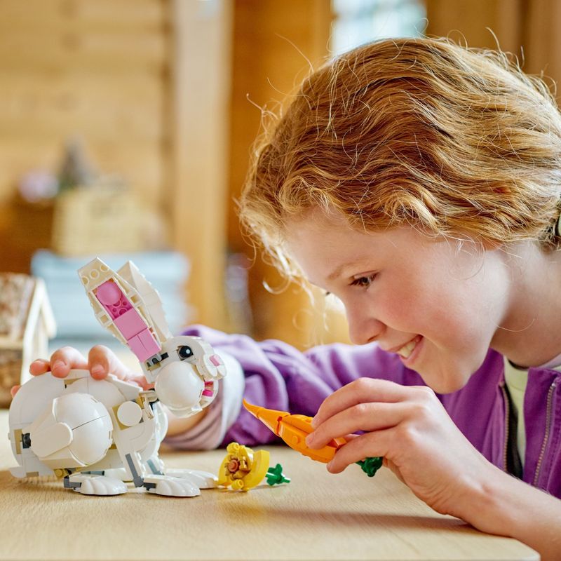 LEGO Creator 3in1 White Rabbit Toy Animal Figures Set 31133, 4 of 11
