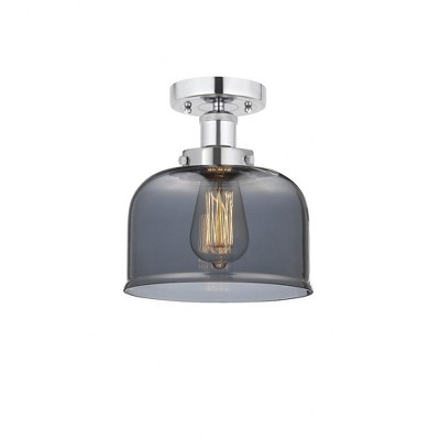Bell - 1 Light Semi-Flush Mount In Industrial Style-8.25 Inches Tall and 6.5 Inches Wide
