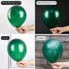 PartyWoo Balloons Dark Green Pearl Hunter Emerald Forest 12 Inch 50 pcs - 2 of 4
