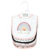 Hudson Baby Infant Girls Cotton Bibs, Modern Rainbow, One Size - 2 of 4