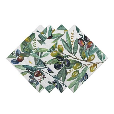 Laural Home Olive Grove 4-Pc. 20" x 20" Napkin Set