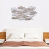 HomeRoots 21" X 36" Gray And Beige Metal School of Fish Wall Decor - 2 of 4