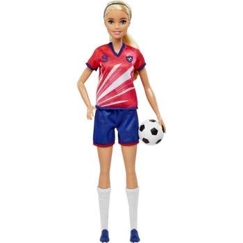 Barbie Soccer Doll - Red #9 Uniform