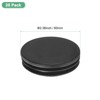 Unique Bargains Round Plastic Hole Plugs Patio Chairs Fences Metal Tubing Leg Cap Black - 3 of 4