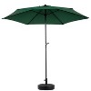 KTMBDW 9' Round Steel Market Umbrella, Outdoor Table Umbrella, Crank Lift, Auto Tilt, for Deck, Backyard, Pool (Base Not Included) - 4 of 4