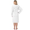 PAVILIA Women Robe with Hood, Fleece Plush Soft Long Hooded Robe, Fluffy Fuzzy Cozy Warm Bathrobe Shower Spa House - 2 of 4