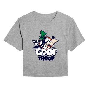 Women's - Disney - My Goof Troop Cropped Graphic T-Shirt - 1 of 4
