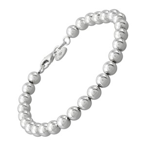 Silpada 'Beaded For You' Bracelet in Sterling Silver, 7.5" (6mm) - 1 of 4