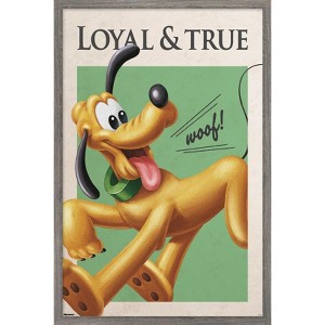Trends International Disney Pluto: Good Old Days - Loyal & True Framed Wall Poster Prints - 1 of 4