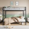 ALEXOUN Metal Bunk Bed Twin Over Twin, Heavy Duty Twin Bunk Beds with shelf and Slatted Support No Box Spring Needed - 2 of 4