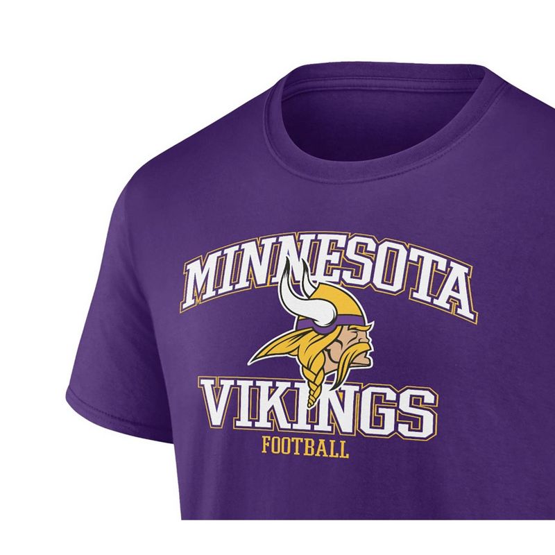NFL Minnesota Vikings Short Sleeve Core Big & Tall T-Shirt, 3 of 4