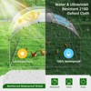 XBRIGH Large Metal Chicken Coop Walk-in Poultry Cage Chicken Run Pen Duck House with Waterproof and Anti-Ultraviolet for Outdoor Farm Use Spire Roof - 4 of 4