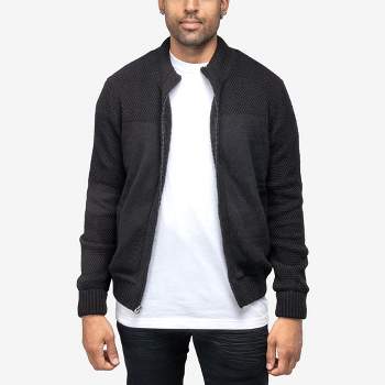 X RAY Men's Color Blocked Full-Zip High Neck Sweater Jacket
