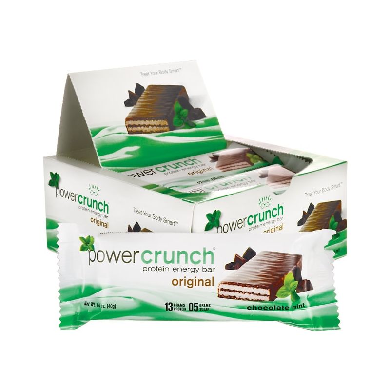 BioNutritional Research Group Power Crunch Protein Energy Bar Chocolate Mint 12 Bar(S), 1 of 2