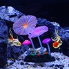 Unique Bargains Fluorescence Floating Glowing Silicone Artificial Lotus Leaves for Fish Tank Multicolor - 2 of 4