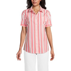 Lands' End Lands' End Women's Short Sleeve No Iron Shirt - 1 of 3