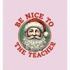 Be Nice To The Teacher
 Women's Crew Neck Short Sleeve Crop Tee - 2 of 2