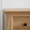 HDZNVF 6 Drawers Dressers Tall Chest of Drawers Closet Organizers Storage Clothes, Oak - 3 of 4