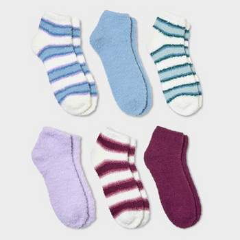 Women's 6pk Cozy Low Cut Socks - 4-10