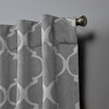 Treillage Back Tab Blackout Window Curtain Panels - Exclusive Home - image 4 of 4