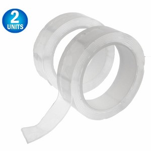 5 Star Super Deals 2pc Magic Gel Nano Silicone Extreme Grip Tape - Double-sided Reusable Washable Traceless Removable Grip Adhesive Clear Gel Tape - 1 of 4