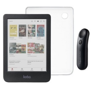 Kobo Clara Colour (Black) eReader with SleepCover & Black Remote Page Turner Bundle - 1 of 4