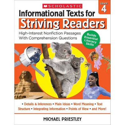 Informational Texts for Striving Readers: Grade 4 - by  Michael Priestley (Paperback)