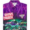 Monster Jam Grave Digger Adult Matching Family Hawaiian Button Down Dress Shirt - 3 of 4