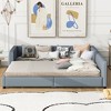 Queen Size & Twin XL Size Upholstered Platform Bed with Sturdy Frame - 2 of 4