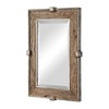 Uttermost Rectangular Vanity Accent Wall Mirror Rustic Beveled Natural Weathered Wood Silver Iron Frame 25 1/4" Wide for Bathroom - image 3 of 3