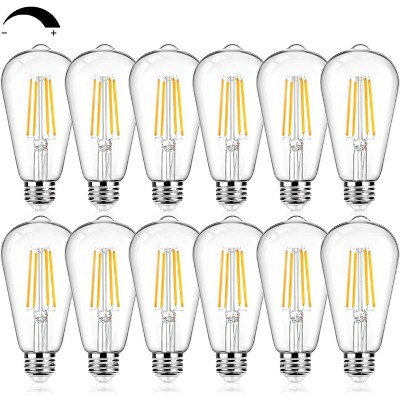 Ludomide 12Packs Vintage LED Edison Bulbs