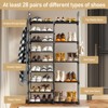 KTMBDW Double Row 9 Tier Shoe Rack, Non-Woven Fabric Storage Organizer, 40 Pairs Space-Saving Shoe Tower - 4 of 4