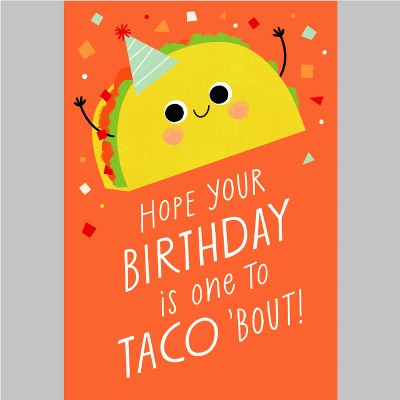 Taco Birthday Card Happy Birthday! Funny Card For Birthday, Funny ...