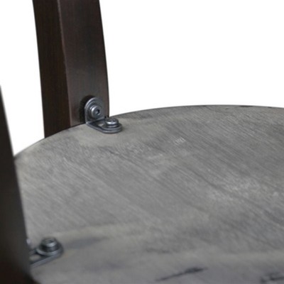 Boa 22-Inch Chocolate Cherry Solid Wood Round Side Table