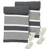 NicBex 50x60" Cotton Throw Blanket,Soft Bed Blanket with Tassels for Bedroom,2 Pack - 2 of 4