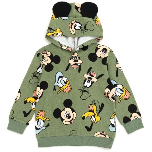 Disney Mickey Mouse Donald Duck Daisy Duck Big Girls French Terry  Sweatshirt Toddler to Big Kid 