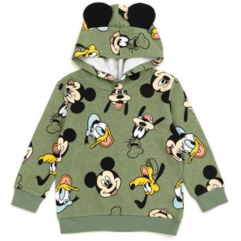 Disney Mickey Mouse Goofy Donald Duck Fleece Pullover Hoodie Infant to Big Kid