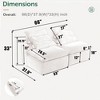 LIVAREEmlen Modular Sofa,Soft Corduroy Fabric,Neck Pillow-Back Lounge Sofa Chair,Reading Nook, or Apartment Living,2 Seats,Upholstered - 3 of 4