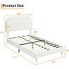 Bed Frame with Storage Headboard, Velvet Upholstered Platform Bedframe for Kids,Wooden Slats, Easy Assembly, No Box Spring Needed - 2 of 4
