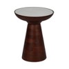 Wooden Accent Table with Marble Top - Modern Home Decor - Solid Wood Base - Ideal for Living Room, Bedroom & Office - 4 of 4