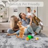Area Rug Living Room Rug: Washable Modern Abstract Soft Thin Rug Indoor Floor No Slip Stain Resistant Carpet for Bedroom - 4 of 4