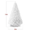 Best Choice Products Premium White Hinged Artificial Christmas Pine Tree w/ Branch Tips, Metal Base - 2 of 4