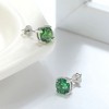 Birthstone Earrings for Women Solitaire Round Cubic Zirconia Sterling Silver Ginger Lyne Collection - 2 of 4