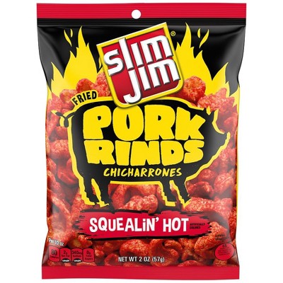Slim Jim Squealing Hot Fried Pork Rinds 2.0 oz