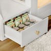 Whisen Multifunctional Cat Litter Box & Cat Bed House & Side Table with 3 Side Stairs, 2 Storage Drawers - 4 of 4