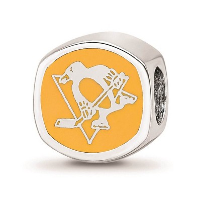 Black Bow Jewelry Sterling Silver Pittsburgh Penguins NHL Bead Charm