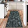 Machine Washable Lightweight Area Rugs, Boho Botanical Floral Throw Carpet Soft Non-Slip Indoor Floor Mat for Bedroom, Living Room, Kitchen - 4 of 4