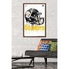 Trends International NFL Pittsburgh Steelers - Drip Helmet 20 Framed Wall Poster Prints - 2 of 4