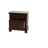 Airsurfer Medium Rich Mahogany Nightstand Classic Wooden Nightstand with Drawer Bedroom Furniture for Master Bedroom - 4 of 4