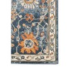 2' X 3' Blue and Orange Floral Stain Resistant Indoor Outdoor Area Rug - 4 of 4